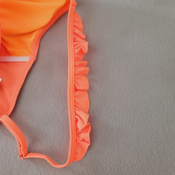 Veccoberry Women's Two Pieces Orange Bikini Size S - Picture 4 of 11